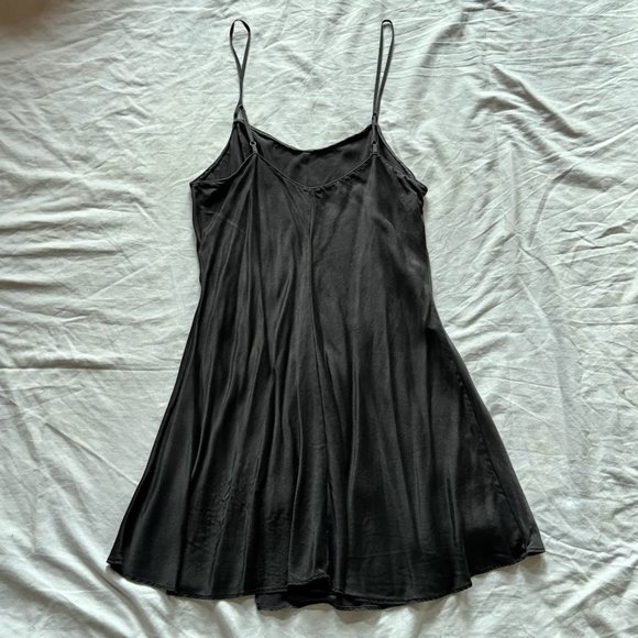 Sold! - Victoria's Secret Black Silk Slip Nightgown - Picture 2 of 4